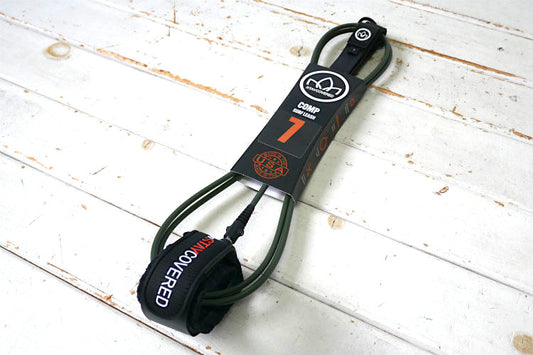 7'0'' COMP SURF LEASH コンプ ステイカバード MAT OLIVE  マット オリーブ　カリフォルニア リーシュ サーフィン ミッドレングスサーフボード&ツインフィン セミガン