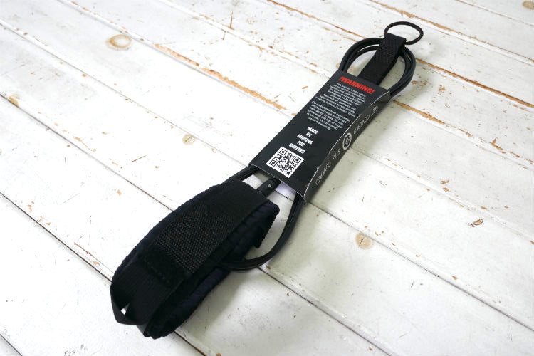 STAYCOVERED ステイカバード 9'0'' Comp SURF LEASH CALIF 膝 KNEEリーシュコード サーフィン マットブラックロングボード