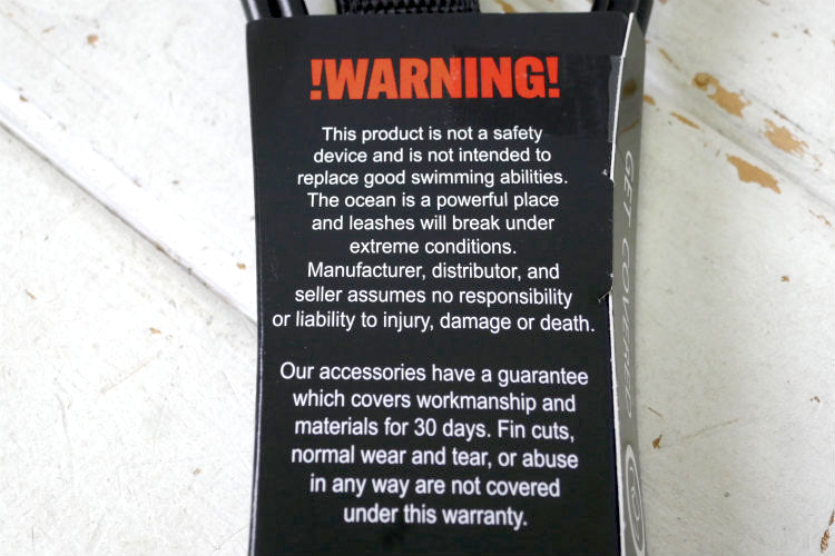 STAYCOVERED ステイカバード 9'0'' Comp SURF LEASH CALIF 膝 KNEEリーシュコード サーフィン マットブラックロングボード