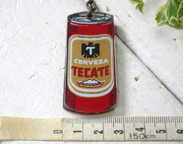 TECATE BEER テカテ ビール メキシコ アドバタイジング ヴィンテージ キーホルダー キーリング 鍵2本付き
