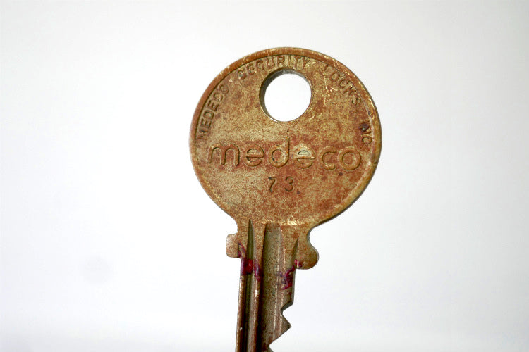 MEDECO SECURITY LOCKS INC  73 アメリカン ビンテージ OLD セキュリティー 鍵 キー USA