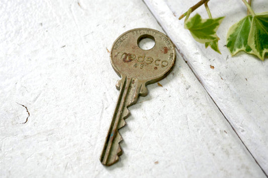 MEDECO SECURITY LOCKS INC medeco 49 MADE IN USA アメリカン アンティーク＆ビンテージ 鍵 KEY キー