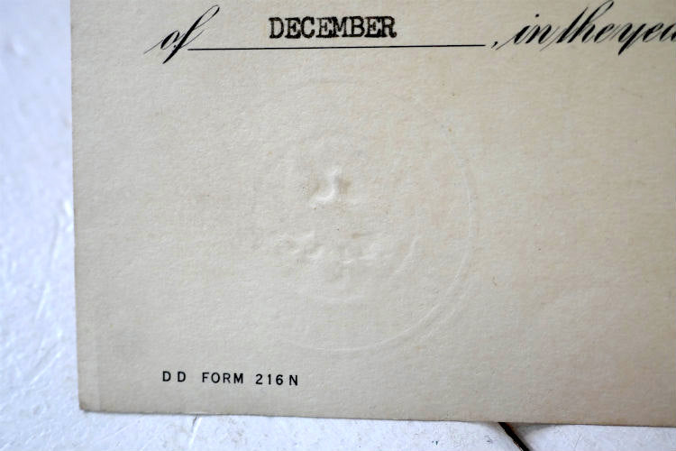 UNITED STATES OF AMERICA DEPARTMENT OF THE NAVY 1959年 二等無線士 米軍放出品 任命 辞令書 ミリタリー 海軍 USA