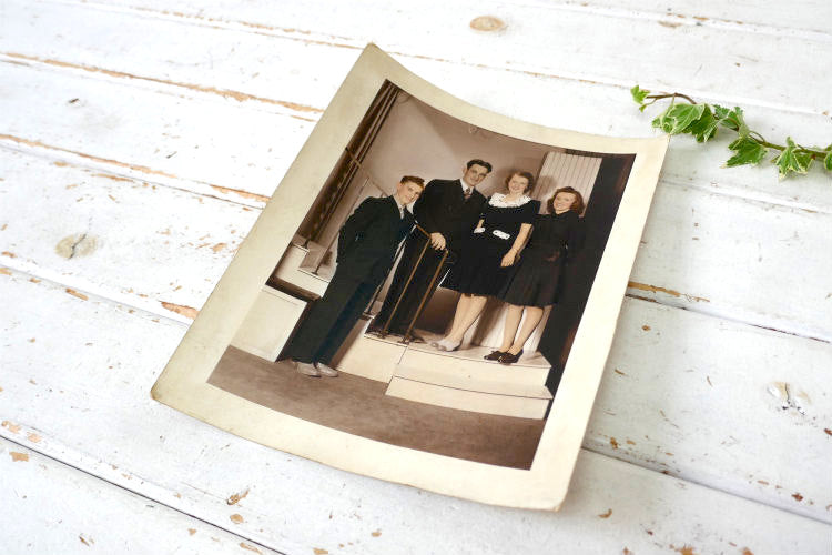 カリフォルニア ロサンゼルス 集合写真  アンティークフォト 古写真 USA 紳士服 婦人服 ファッション