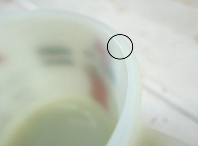 ディズニー ミッキーマウス ミニーマウス パラソル ミルクガラス 70's ヴィンテージ マグカップ 食器 USA