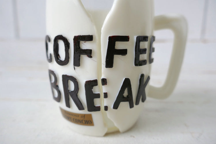 COFFEE BREAK コーヒーブレイク メッセージ　Fort Concho テキサス州 米軍基地 スーベニア ヴィンテージ マグカップ コーヒーマグ カップ 食器　ミリタリー