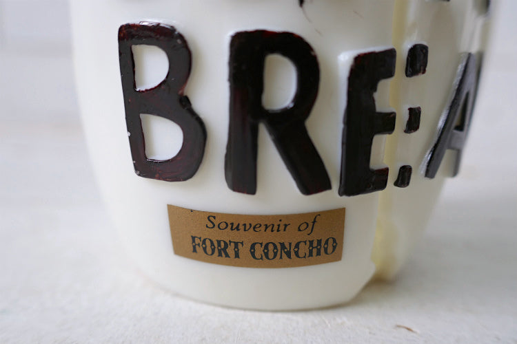 COFFEE BREAK コーヒーブレイク メッセージ　Fort Concho テキサス州 米軍基地 スーベニア ヴィンテージ マグカップ コーヒーマグ カップ 食器　ミリタリー