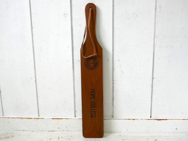 HOPE COLLEGE ホープ大学 フラタニティ友愛組織 木製 60's ヴィンテージ パドル 大学グッズ USA 記念品 USA