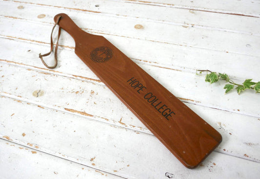 HOPE COLLEGE ホープ大学 フラタニティ友愛組織 木製 60's ヴィンテージ パドル 大学グッズ USA 記念品 USA