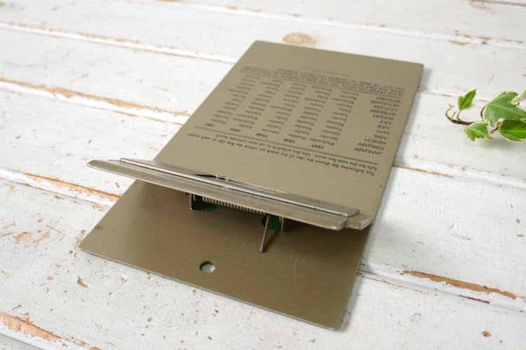 MANASSE BLOCK TANNING CO カリフォルニア カレンダー付き アドバタイジング ヴィンテージ バインダー クリップボード USA