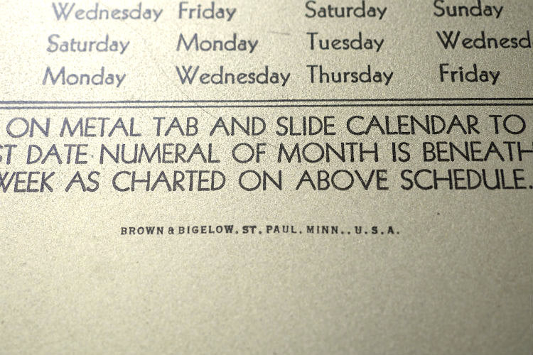 MANASSE BLOCK TANNING CO カリフォルニア カレンダー付き アドバタイジング ヴィンテージ バインダー クリップボード USA