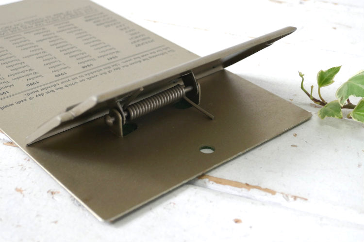 MANASSE BLOCK TANNING CO カリフォルニア カレンダー付き アドバタイジング ヴィンテージ バインダー クリップボード USA