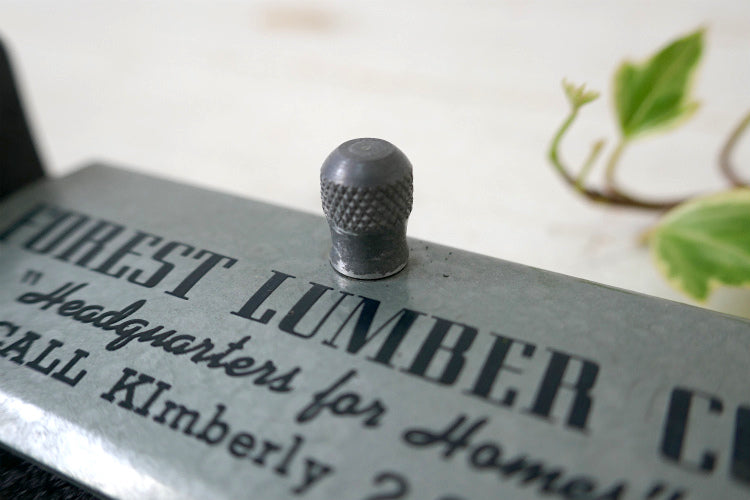 FOREST LUMBER CO インダストリアル メタル製 アドバタイジング ヴィンテージ  メモパッド フォンパッド USA