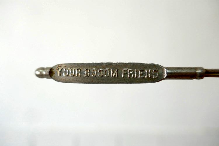 1916〜老舗 HARRY COFFEE アドバタイジング OLD ヴィンテージ ボタンフック ブーツフック 紳士靴 USA アンティーク