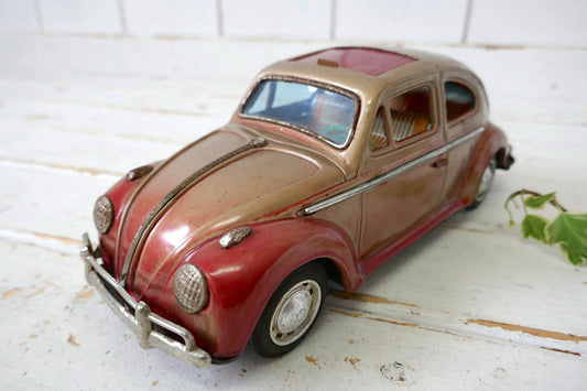 1960's バンダイ VOLKSWAGEN フォルクスワーゲン 空冷 ビートル  ラグトップ ヴィンテージ ブリキカー ブリキ自動車