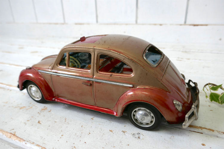 1960's バンダイ VOLKSWAGEN フォルクスワーゲン 空冷 ビートル  ラグトップ ヴィンテージ ブリキカー ブリキ自動車