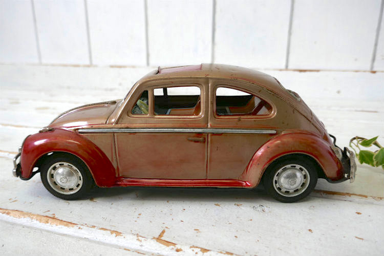 1960's バンダイ VOLKSWAGEN フォルクスワーゲン 空冷 ビートル  ラグトップ ヴィンテージ ブリキカー ブリキ自動車