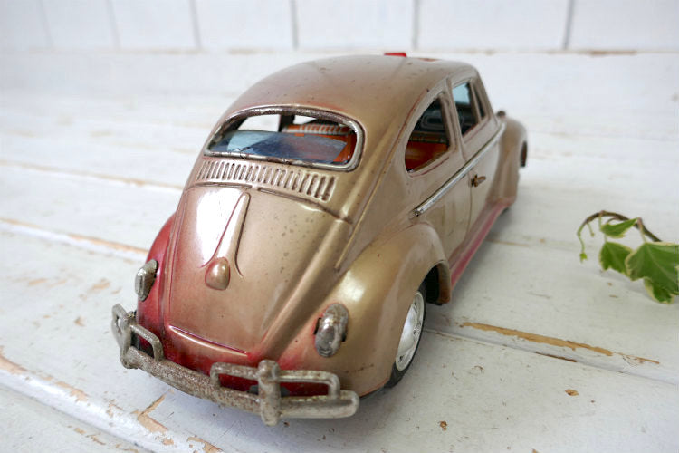 1960's バンダイ VOLKSWAGEN フォルクスワーゲン 空冷 ビートル  ラグトップ ヴィンテージ ブリキカー ブリキ自動車