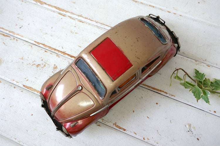 1960's バンダイ VOLKSWAGEN フォルクスワーゲン 空冷 ビートル  ラグトップ ヴィンテージ ブリキカー ブリキ自動車