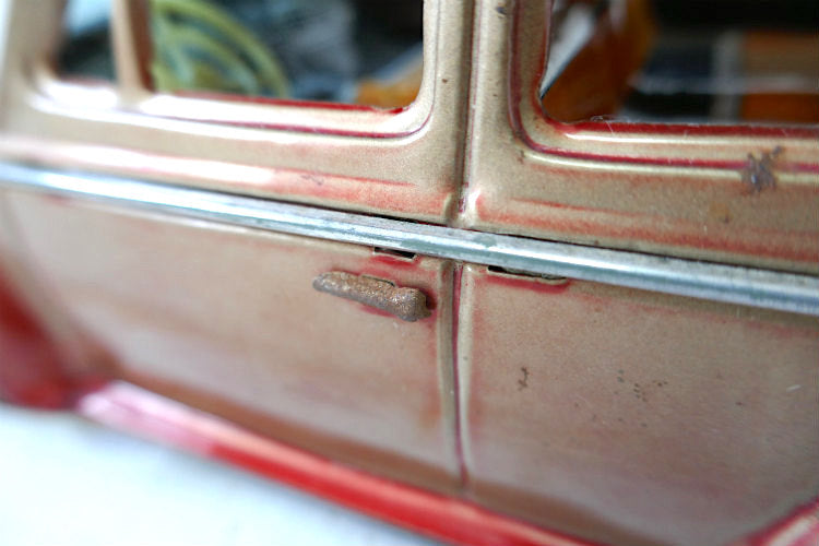 1960's バンダイ VOLKSWAGEN フォルクスワーゲン 空冷 ビートル  ラグトップ ヴィンテージ ブリキカー ブリキ自動車