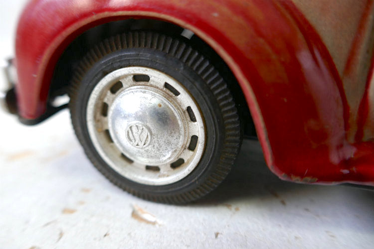1960's バンダイ VOLKSWAGEN フォルクスワーゲン 空冷 ビートル  ラグトップ ヴィンテージ ブリキカー ブリキ自動車