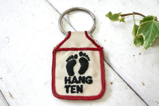 HANG TEN ハンテン 1980 WORLD'S GREATEST Secretary デッドストック ヴィンテージ 両面 刺繍 キーホルダー USA