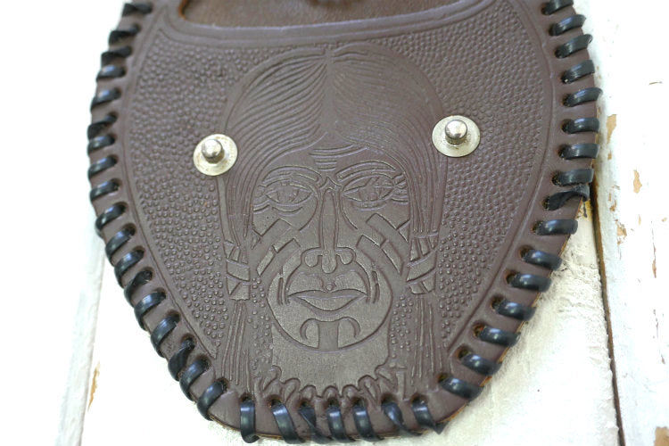 インディアン ネイティブアメリカン 型押し 革 レザー製 ヴィンテージ コインケース ウォレット 財布 USA