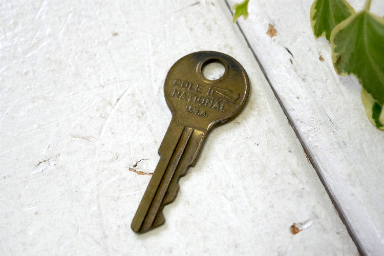 NATIONAL KEY SL15 ヴィンテージ COLE NATIONAL USA 真鍮 古鍵 KEY OLD鍵 キー