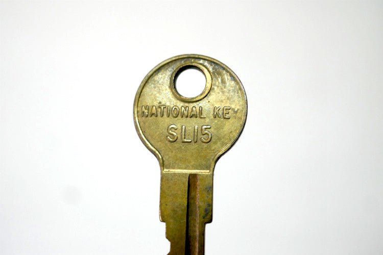 NATIONAL KEY SL15 ヴィンテージ COLE NATIONAL USA 真鍮 古鍵 KEY OLD鍵 キー