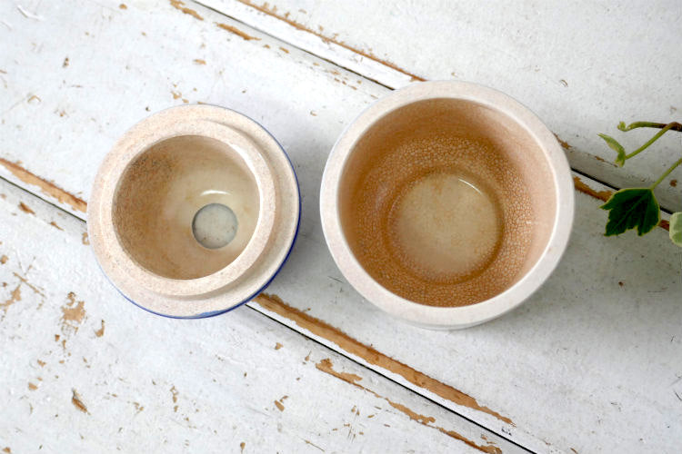 RAZOBRITE BATH セラミックBARBER SHOP 1930~1940s ヴィンテージ カミソリ 髭 容器 バーバーショップ  床屋 理髪店