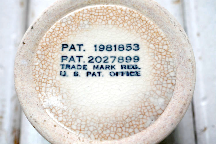 RAZOBRITE BATH セラミックBARBER SHOP 1930~1940s ヴィンテージ カミソリ 髭 容器 バーバーショップ  床屋 理髪店