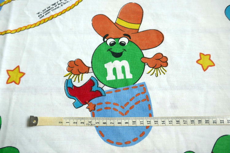 M&M's エムアンドエムズ チョコレート ウエスタン カウボーイ 70's ヴィンテージ カーテン 生地 ファブリック リメイク USA