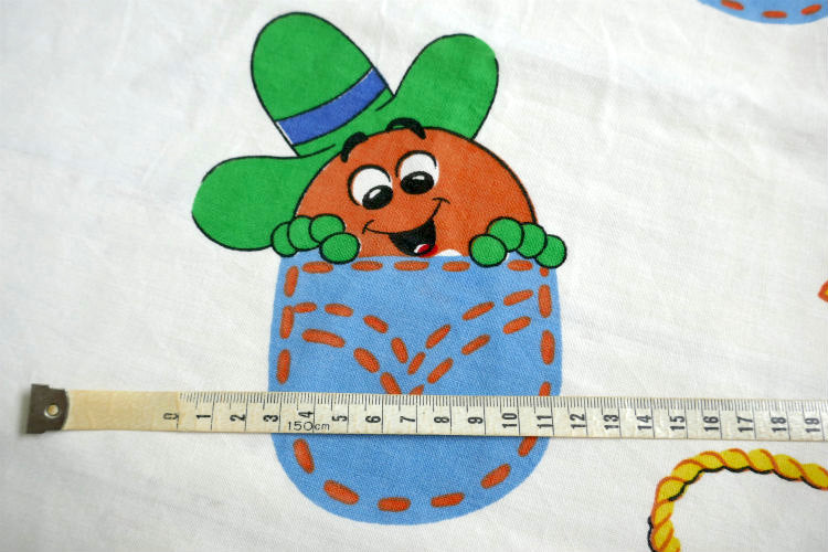 M&M's エムアンドエムズ チョコレート ウエスタン カウボーイ 70's ヴィンテージ カーテン 生地 ファブリック リメイク USA