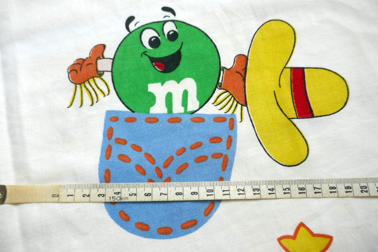 M&M's エムアンドエムズ チョコレート ウエスタン カウボーイ 70's ヴィンテージ カーテン 生地 ファブリック リメイク USA