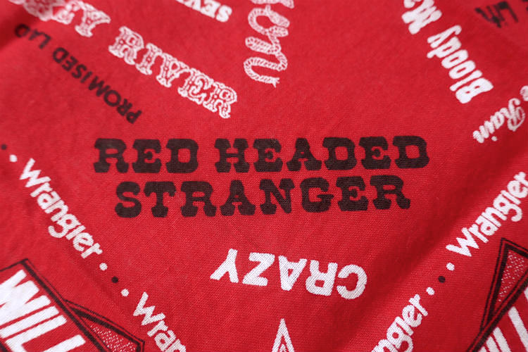 Wrangler ラングラー ウィリーネルソン カントリー歌手  70's ヴィンテージ バンダナ ハンカチ USA