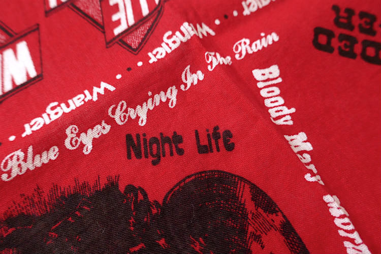 Wrangler ラングラー ウィリーネルソン カントリー歌手  70's ヴィンテージ バンダナ ハンカチ USA