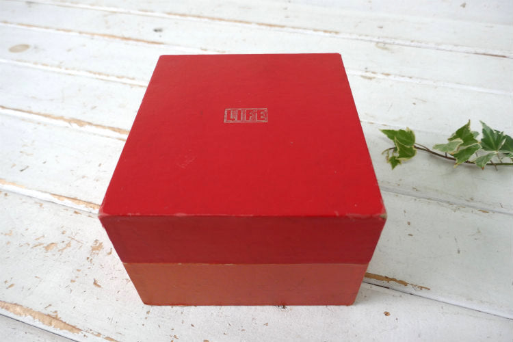 LIFE ライフ タイムライフ社 レシピカード入り 木製 50's ヴィンテージ レシピボックス ケース USA キッチン雑貨