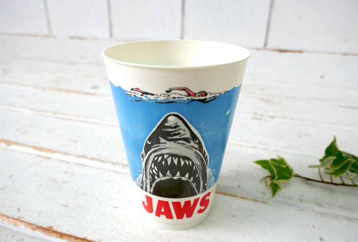 JAWS ジョーズ 映画 1975年 当時モノ ヴィンテージ プロモーション カップ コップ タンブラー プラコップ USA