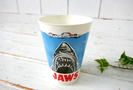 JAWS ジョーズ 映画 1975年 当時モノ ヴィンテージ プロモーション カップ コップ タンブラー プラコップ USA