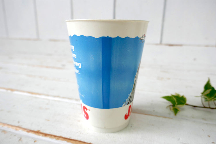 JAWS ジョーズ 映画 1975年 当時モノ ヴィンテージ プロモーション カップ コップ タンブラー プラコップ USA