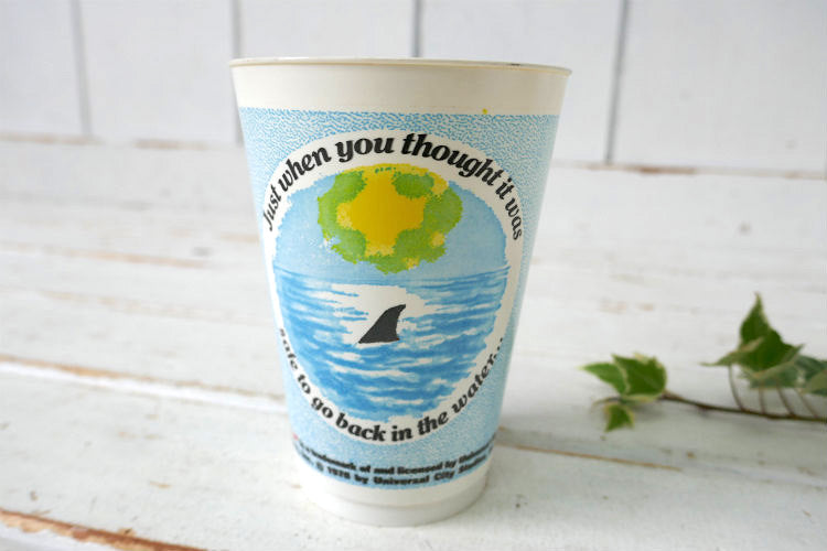 JAWS2 ジョーズ2 映画 1978年 当時モノ ヴィンテージ プロモーション カップ コップ タンブラー プラコップ USA