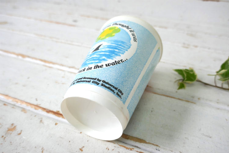 JAWS2 ジョーズ2 映画 1978年 当時モノ ヴィンテージ プロモーション カップ コップ タンブラー プラコップ USA