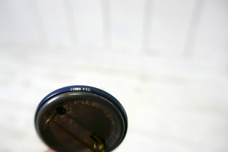 1980年代  F ヴィンテージ イニシャル  缶バッジ USA ファッション アクセサリー テキサス州 オースティン