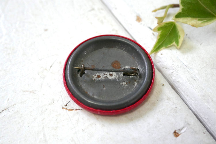 WOLF 1972  PLATRIX ECV  ヴィンテージ  缶バッジ USA  ファッション アクセサリー