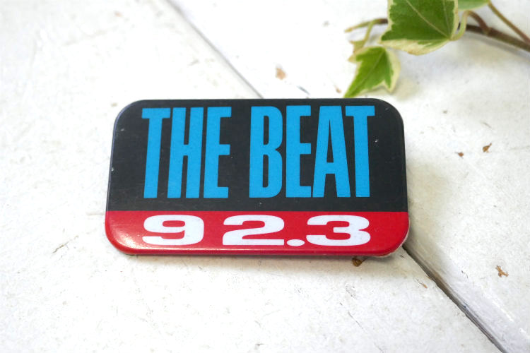 THE BEAT 92.3 ラジオ局 アドバタイジング ヴィンテージ アクセサリー 缶バッジ USA ラップ ヒップホップ
