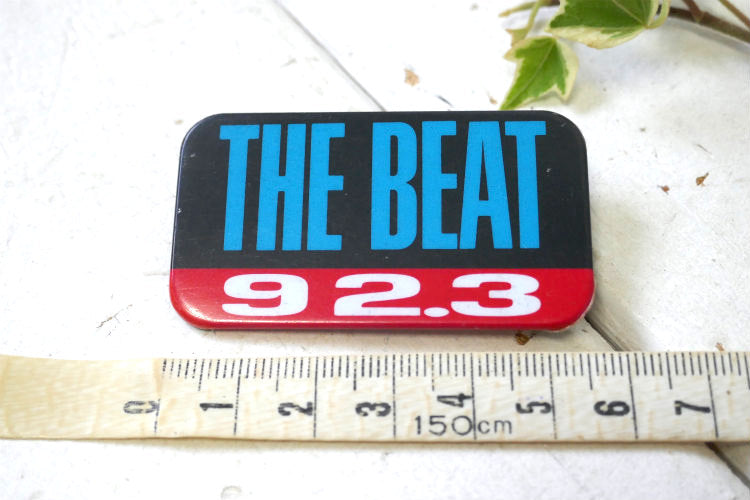 THE BEAT 92.3 ラジオ局 アドバタイジング ヴィンテージ アクセサリー 缶バッジ USA ラップ ヒップホップ