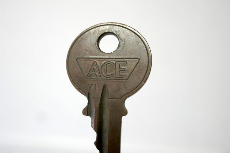 ACE アメリカ ホームセンター ヴィンテージ KEY USA 真鍮製 OLD キー 鍵