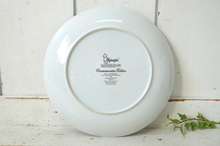 キューピー ローズオニール クリスマス 限定版 サンタクロース 陶磁器 1973年 ヴィンテージ 絵皿 プレート 飾り皿 コレクタープレート