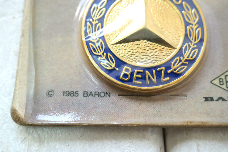MERCEDES BENZ メルセデス ベンツ 自動車 メダリオン 真鍮製 デッドストック ヴィンテージ キーホルダー キーチェーン USA