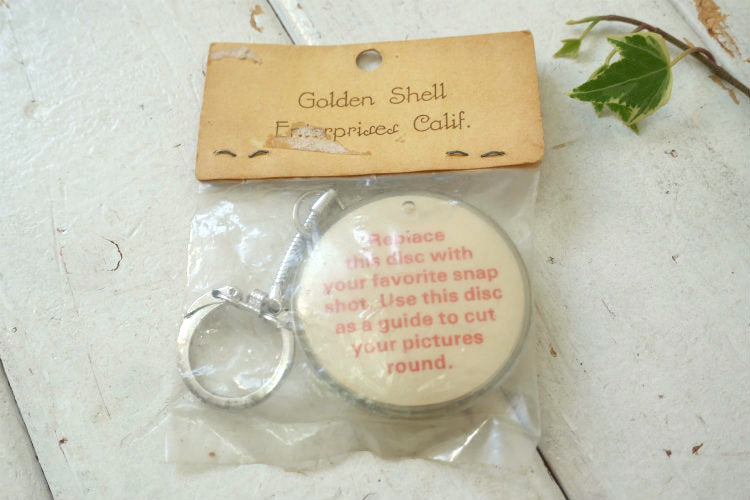 Golden Shell Enterprises Calif 写真 フォトフレーム デッドストック ヴィンテージ キーホルダー キーチェーンUSA